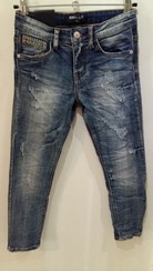 Jeans im Usedlook hellblau 